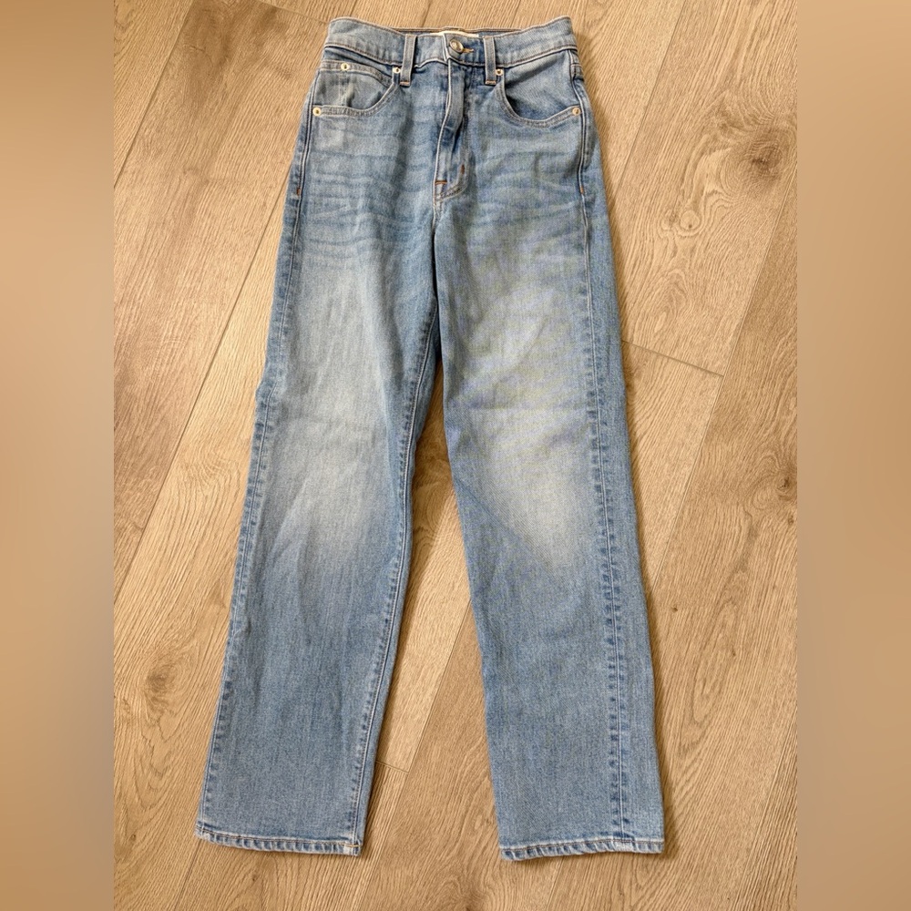 SLVRLAKE Light Blue Cropped Straight-Leg Jeans